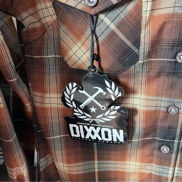 Dixxon Women's Small The Irish Goodbye Flan.nel Button-down NWT - Picture 3 of 9
